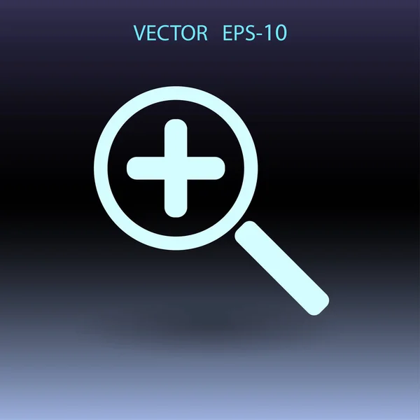 Icono de zoom. ilustración vectorial — Archivo Imágenes Vectoriales