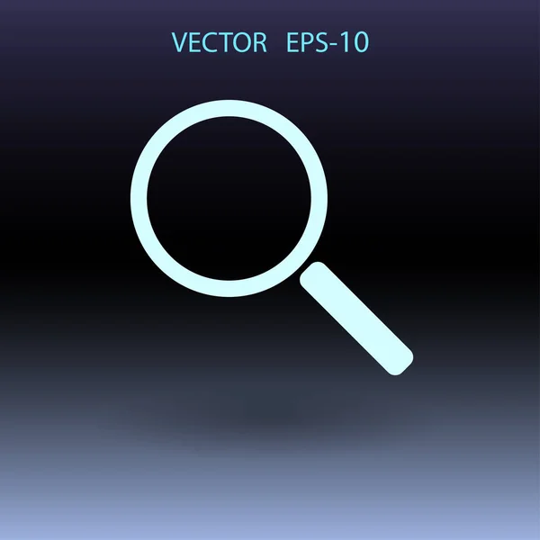 Ploché ikony lupy. vektorové ilustrace — Stockový vektor