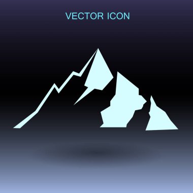dağ ikonu vektör illüstrasyonu