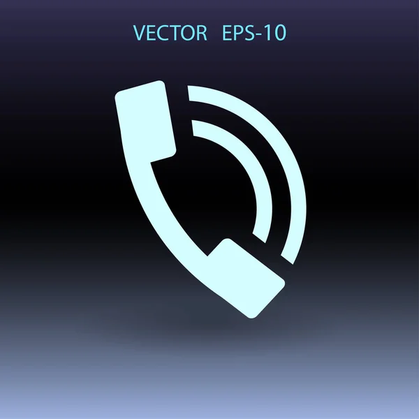 Lapos ikon a telefon. vektoros illusztráció — Stock Vector