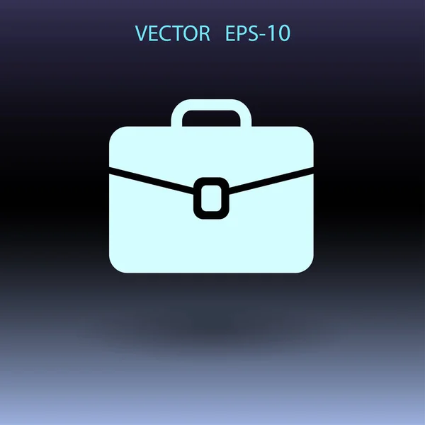 Ikon yang datar dari koper. ilustrasi vektor - Stok Vektor