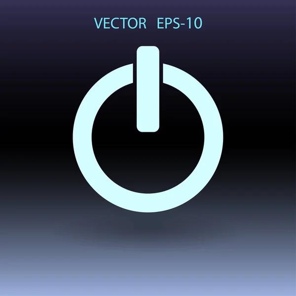 Ploché ikony moci. vektorové ilustrace — Stockový vektor
