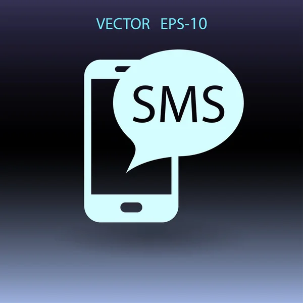 Pictogram SMS. vectorillustratie — Stockvector