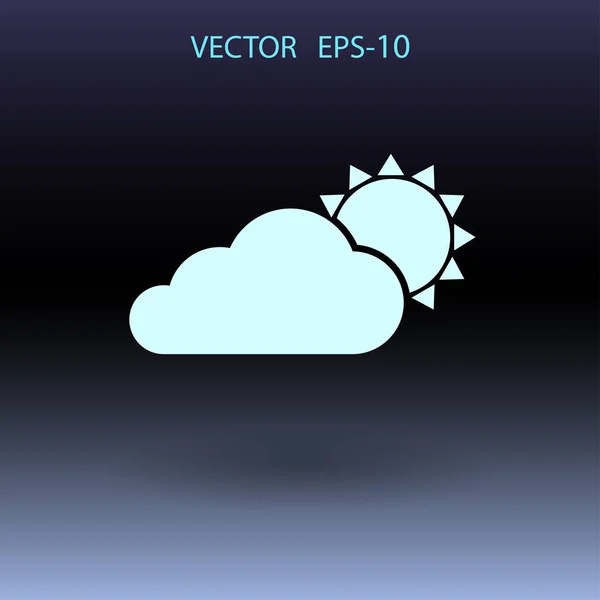 Wettersymbol. Vektorillustration — Stockvektor