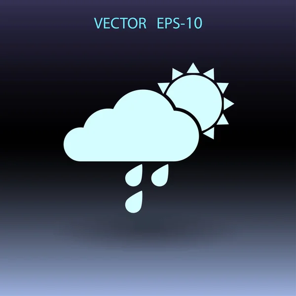 Wettersymbol. Vektorillustration — Stockvektor
