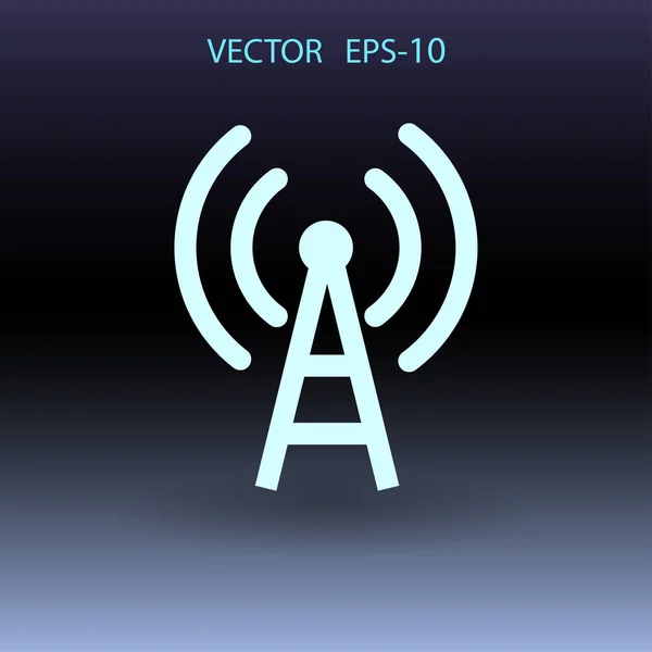 Ikon rata wifi. ilustrasi vektor - Stok Vektor