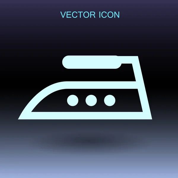 Steam iron icon vector illustration — Stock Vector