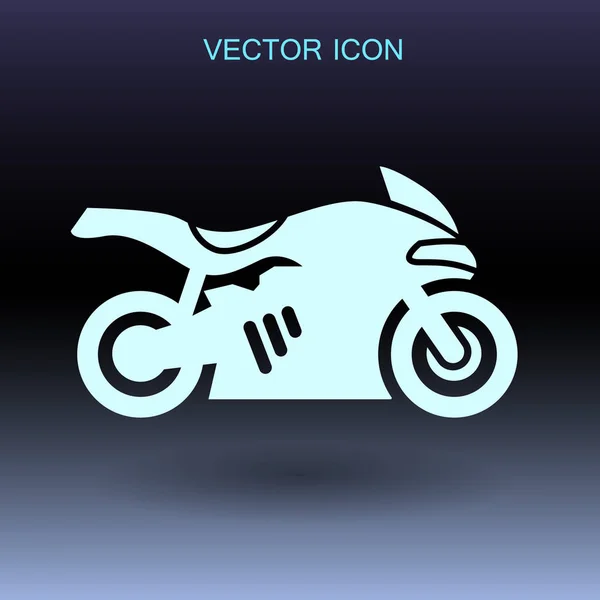 Векторная иллюстрация значка мотоцикла — стоковый вектор