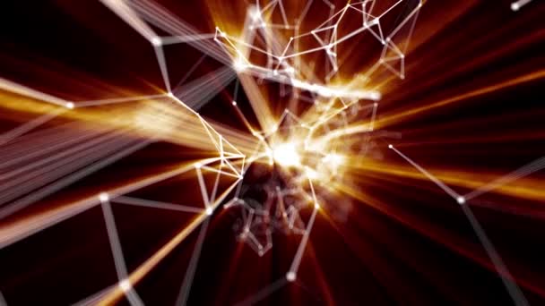 Plexus technologie abstraite et arrière-plan d'ingénierie avec mouvement organique original 