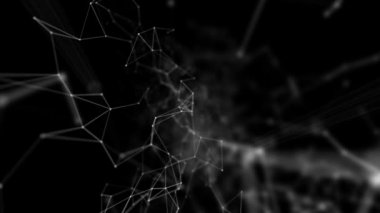 Pleksus teknoloji ve mühendislik arka plan ile özgün organik hareket soyut