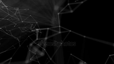 Pleksus teknoloji ve mühendislik arka plan ile özgün organik hareket soyut