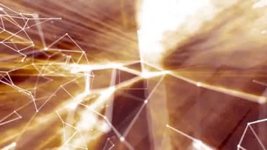 Pleksus teknoloji ve mühendislik arka plan ile özgün organik hareket soyut