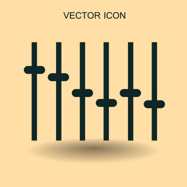 retro tarzı vektör çizim içinde ekolayzır