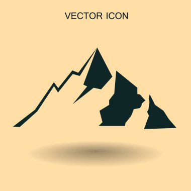 dağ ikonu vektör illüstrasyonu