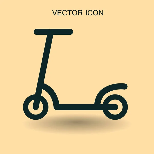 Векторная иллюстрация значка скутера — стоковый вектор