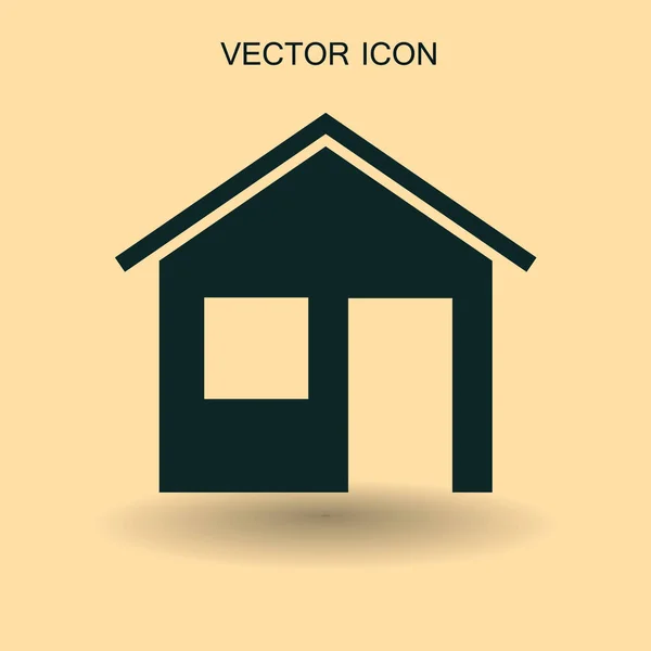 Cottage icono vector ilustración — Vector de stock