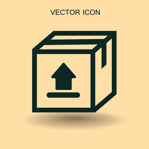 Icono de corgo plano. ilustración vectorial — Archivo Imágenes Vectoriales