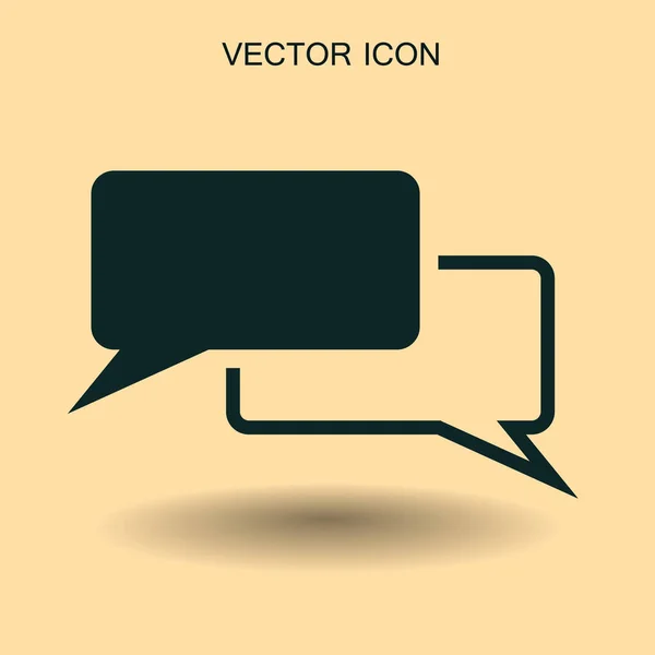 Dialog Icon Vektor Illustration — Stockvektor