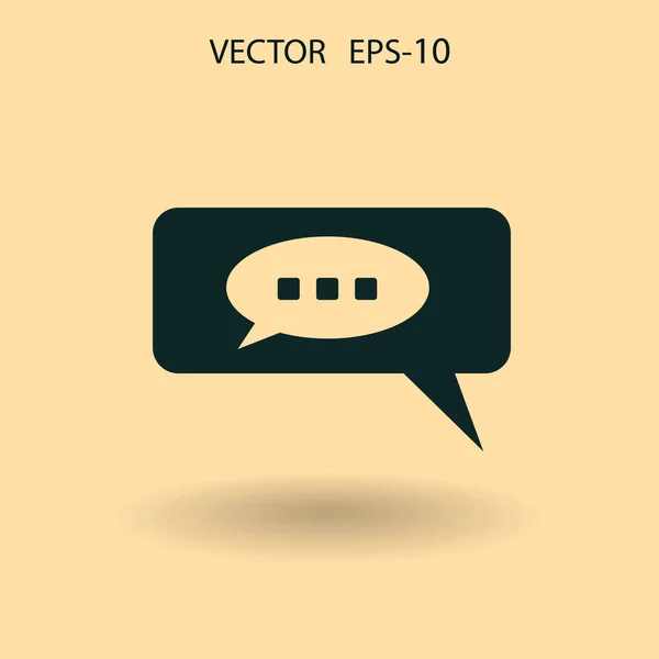 Chat-Symbol. Vektorillustration — Stockvektor