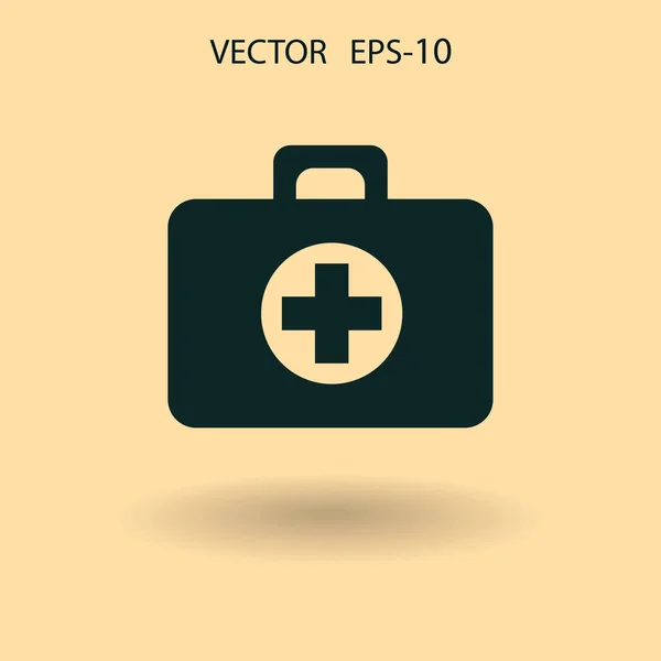 Ambulante Icon-Vektor-Illustration — Stockvektor