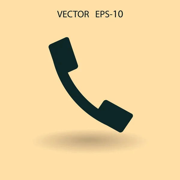 Icono plano de un teléfono. ilustración vectorial — Archivo Imágenes Vectoriales