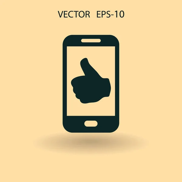 Flat ikonen av smartphone. vektor illustration — Stock vektor