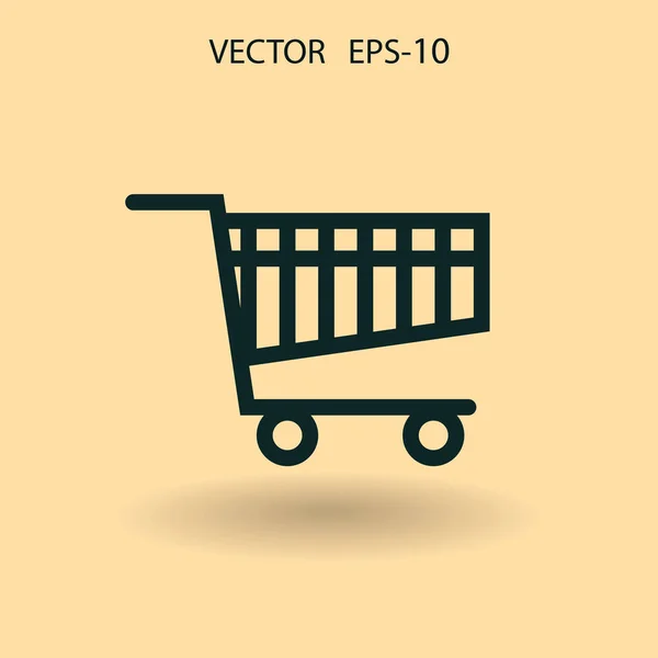 Επίπεδη εικόνα του γραφήματος για ψώνια. Vector εικονογράφηση — Διανυσματικό Αρχείο