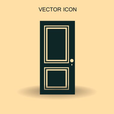 kapı vektör çizim kapalı