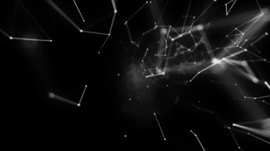 Pleksus teknoloji ve mühendislik arka plan ile özgün organik hareket soyut