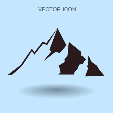 dağ ikonu vektör illüstrasyonu