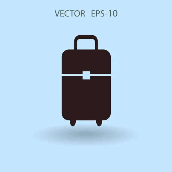 Icono plano de la ilustración vector bolsa — Vector de stock