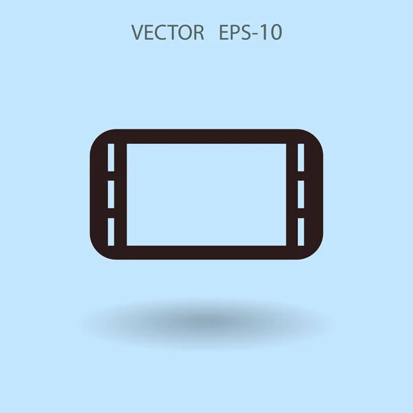 Flache Ikone des Gamepads. Vektorillustration — Stockvektor