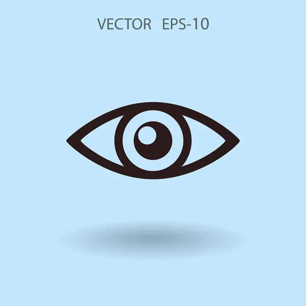 Icono plano de supervisión. ilustración vectorial — Vector de stock