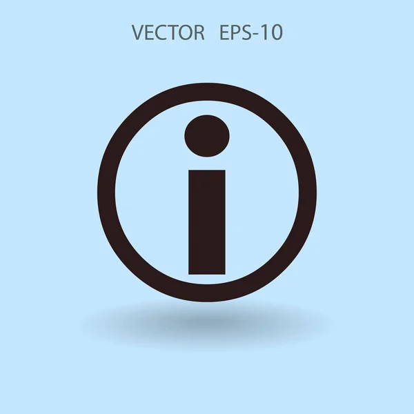 Flat icon of info. vector illustration — Stock Vector