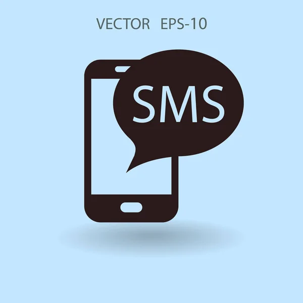 Pictogram SMS. vectorillustratie — Stockvector