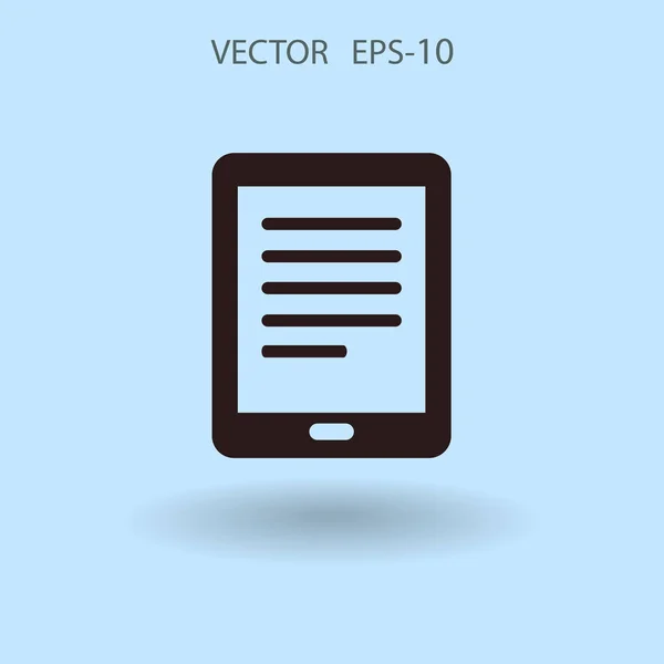 Ícone plano do touchpad. ilustração vetorial — Vetor de Stock