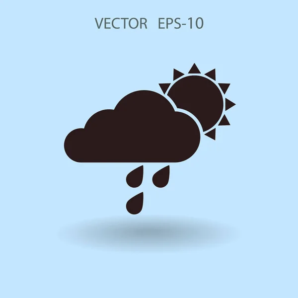 Ikona počasí. vektorová ilustrace — Stockový vektor