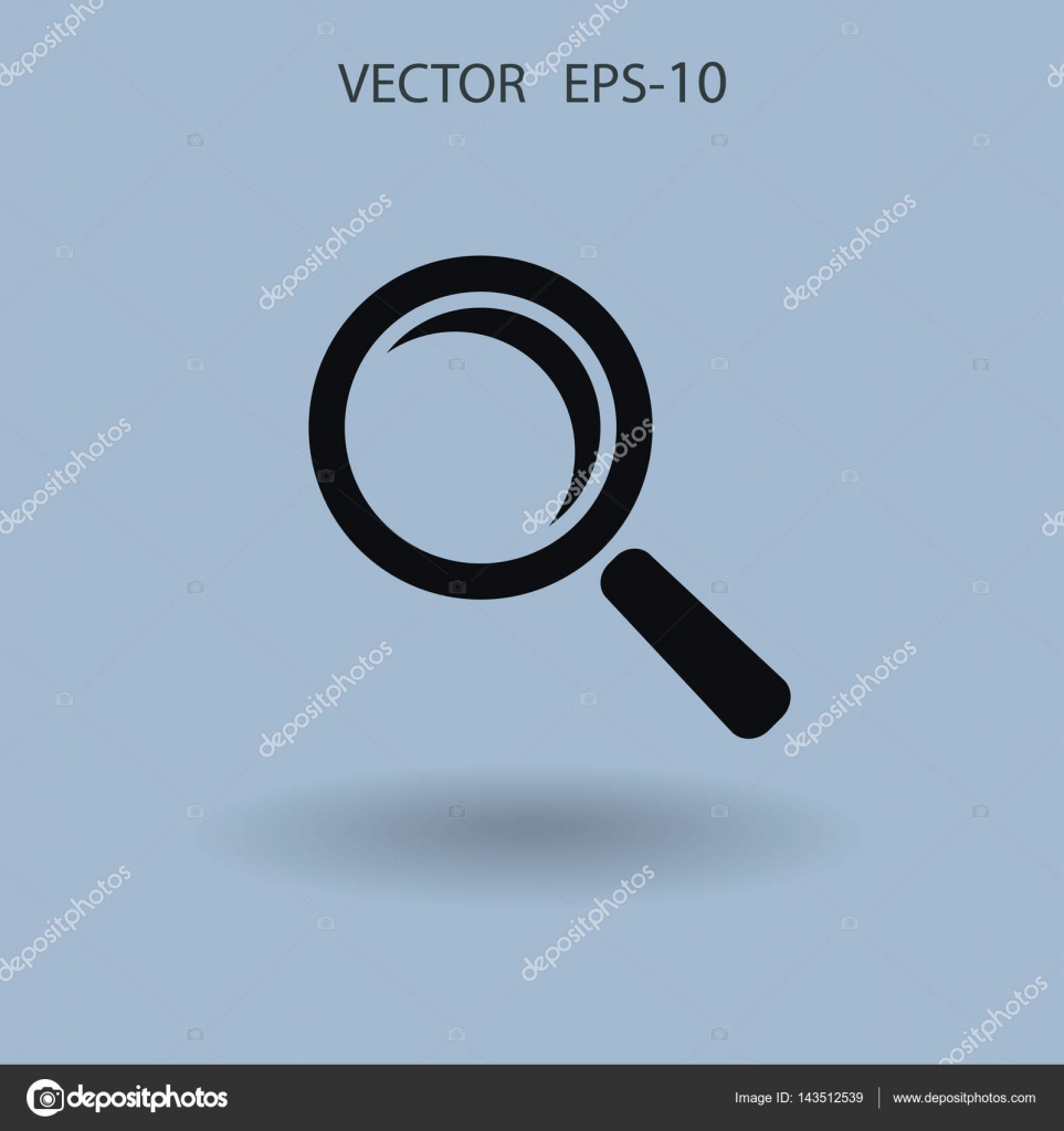 Icone Plate De Loupe Illustration Vectorielle Image Vectorielle Par Archmanstocker C Illustration