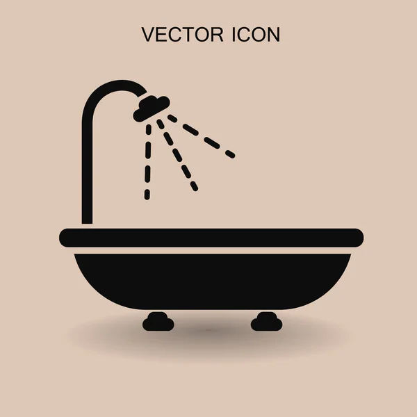 Векторная иллюстрация ванны и душа — стоковый вектор