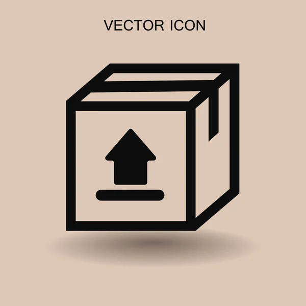 Значок плоского корго. векторная иллюстрация — стоковый вектор