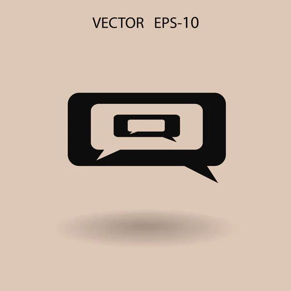 Ícone conversando. ilustração vetorial — Vetor de Stock