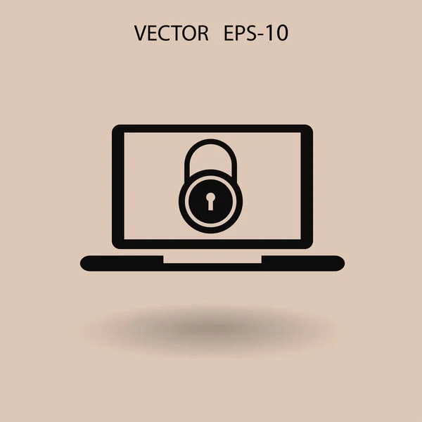 Internet security-pictogram. vectorillustratie — Stockvector