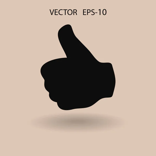 Ikon datar dari ok. gambar vektor - Stok Vektor