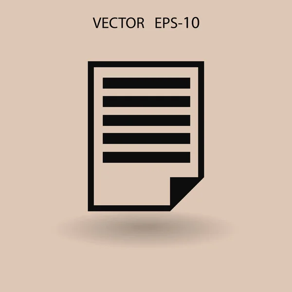 Ícone plano de notas. ilustração vetorial — Vetor de Stock