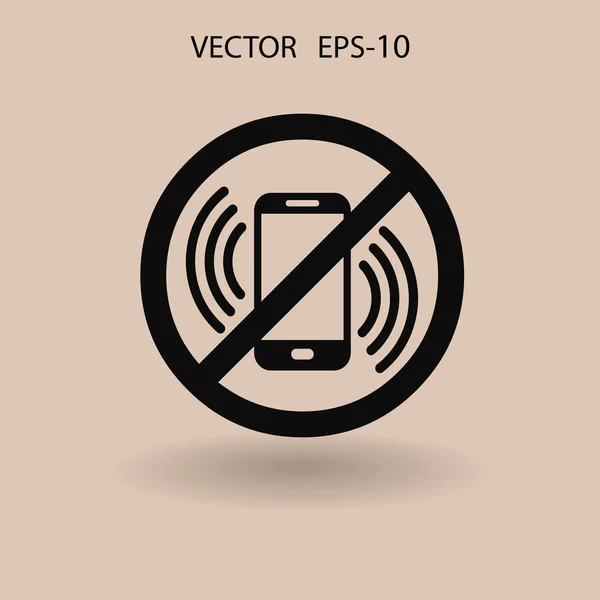 Выключите значок телефона. векторная иллюстрация — стоковый вектор
