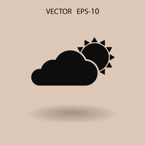 Icono del tiempo. ilustración vectorial — Vector de stock