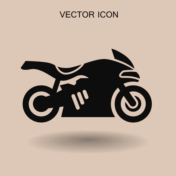 Motocicleta ícone vetor ilustração — Vetor de Stock