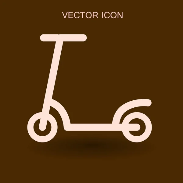 Ícone de scooter ilustração vetorial — Vetor de Stock