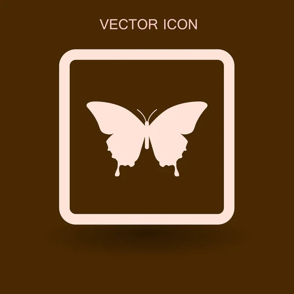 Ilustração vetorial moldada borboleta — Vetor de Stock