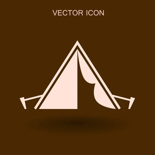 Toeristische tent vectorillustratie — Stockvector